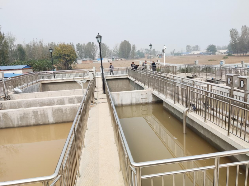 慶祝公司濮陽汚水處(chu)理項目註(zhu)水投入(ru)使用