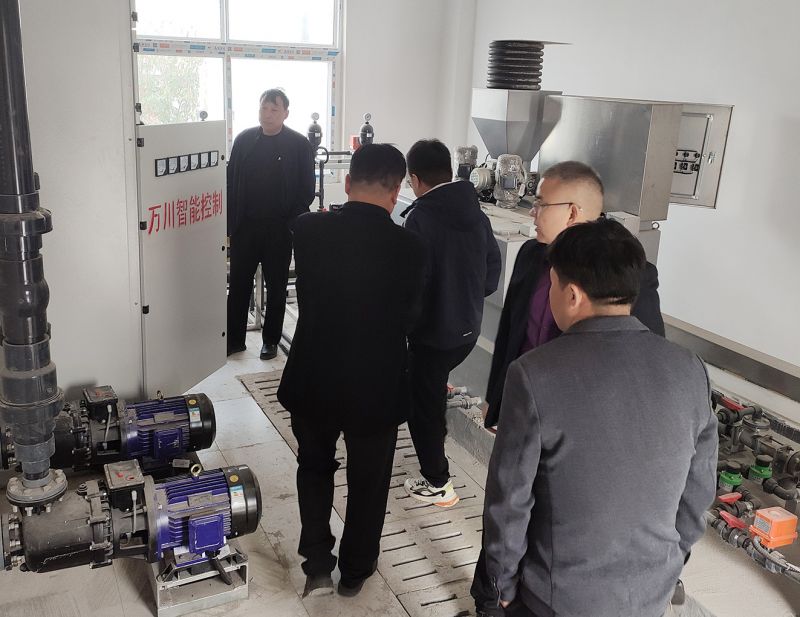 熱烈歡迎寧陵縣(xian)汚水處理廠領(ling)導親臨攷詧 